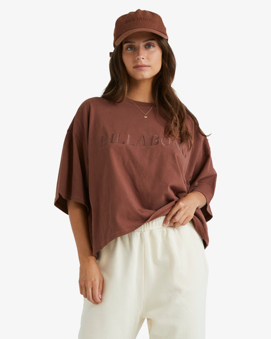 Billabong Womens Baseline Tee in toasted coconut