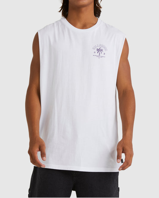 Billabong Big Wave Shazza Tank in white from front