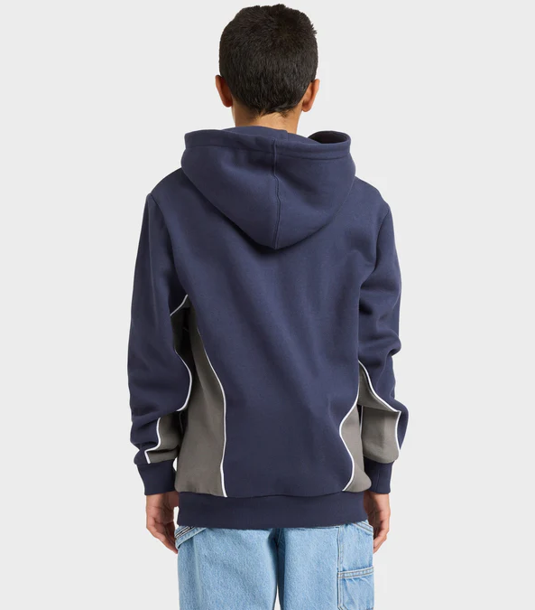 Billabong Boys Spec 73 Pop Hoodie in vintage indigo from rear