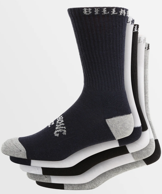 Billabong Boys Sports Sock 5 Pack (8-16 years)
