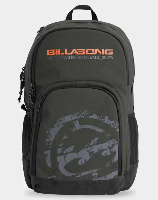 Billabong Command 29 Litre Backpack in military from front