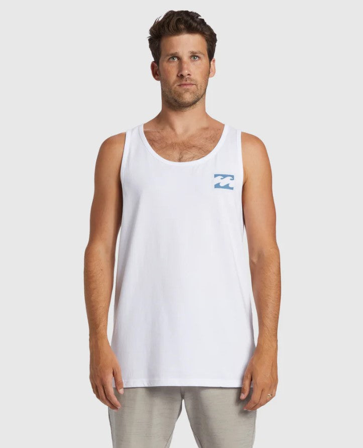 Billabong Crayon Wave Tank in white from front