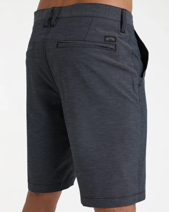 Billabong Crossfire Submersible 21" Short in black from rear