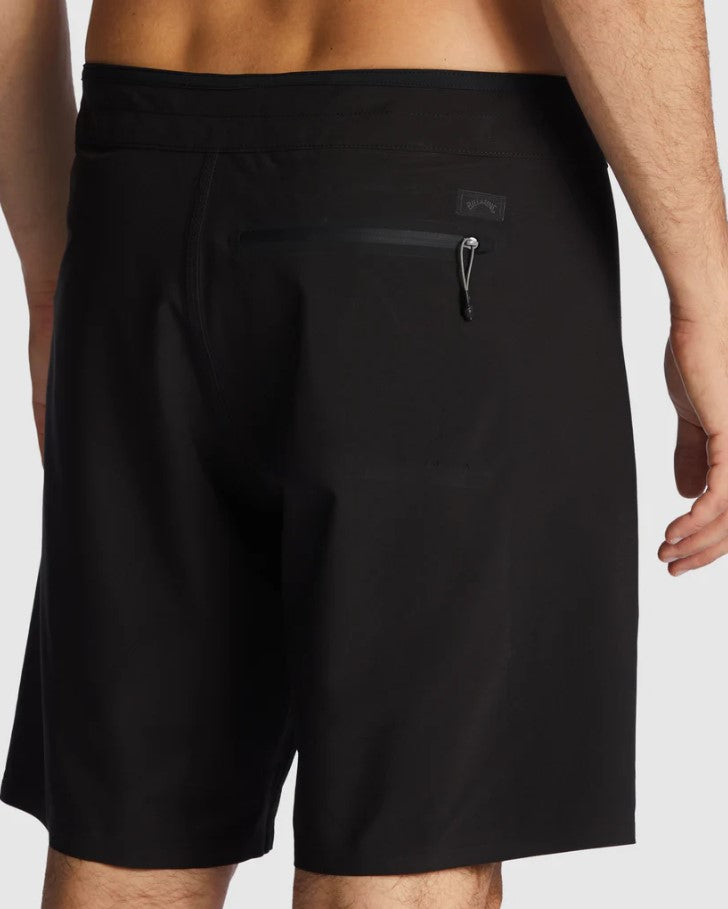 BIllabong D Bah Airlite Plus 19" Boardshorts in black from rear showing zip pocket