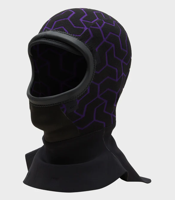 Billabong Furnace 2mm GBS Wetsuit Hood showing it inside out with graphene lining