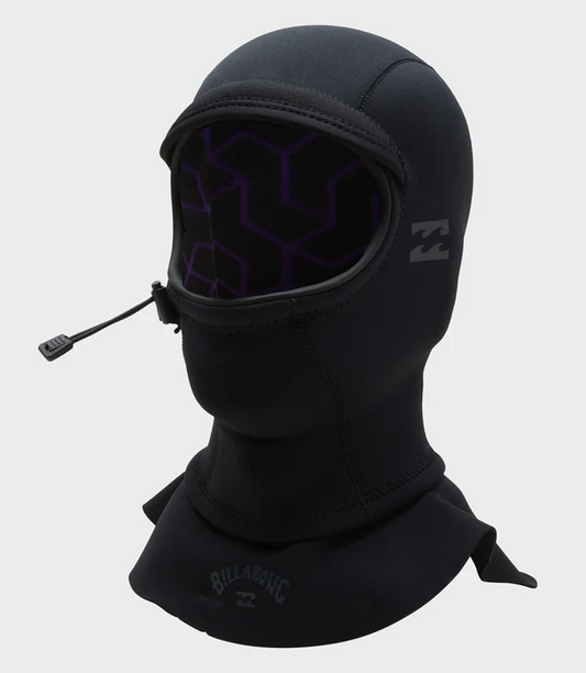 Billabong Furnace 2mm&nbsp; GBS Wetsuit Hood in black from front