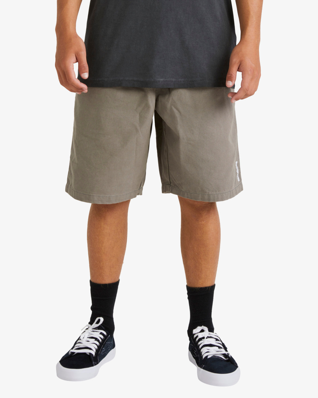 Billabong Jimmy Carpenter Walkshorts in pewter from front