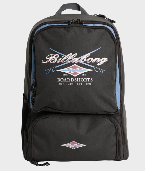 Billabong Juggernaught 30 Litre Backpack in raven colourway from front