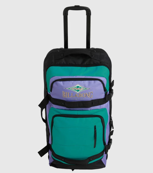 Billabong Keep It Rollin 100 Litre Travel Bag in multi coloured from front