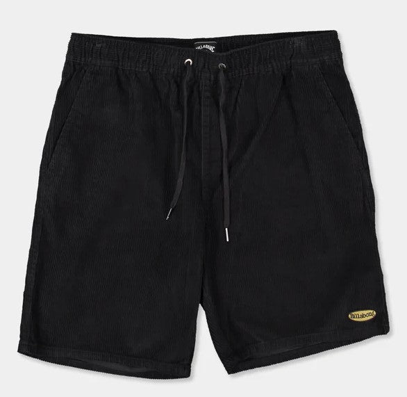 Billabong Larry Cord 18" Walkshorts in charcoal colourway from front