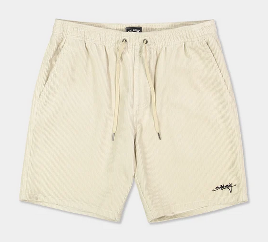 Billabong Larry Cord 19" Walkshorts
  in stone flatlay from front