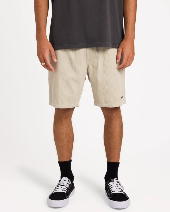 Billabong Larry Cord 19" Walkshorts
 in stone from front