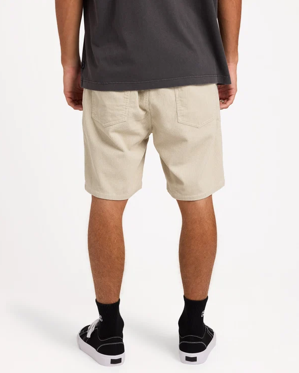 Billabong Larry Cord 19" Walkshorts
  in stone from rear