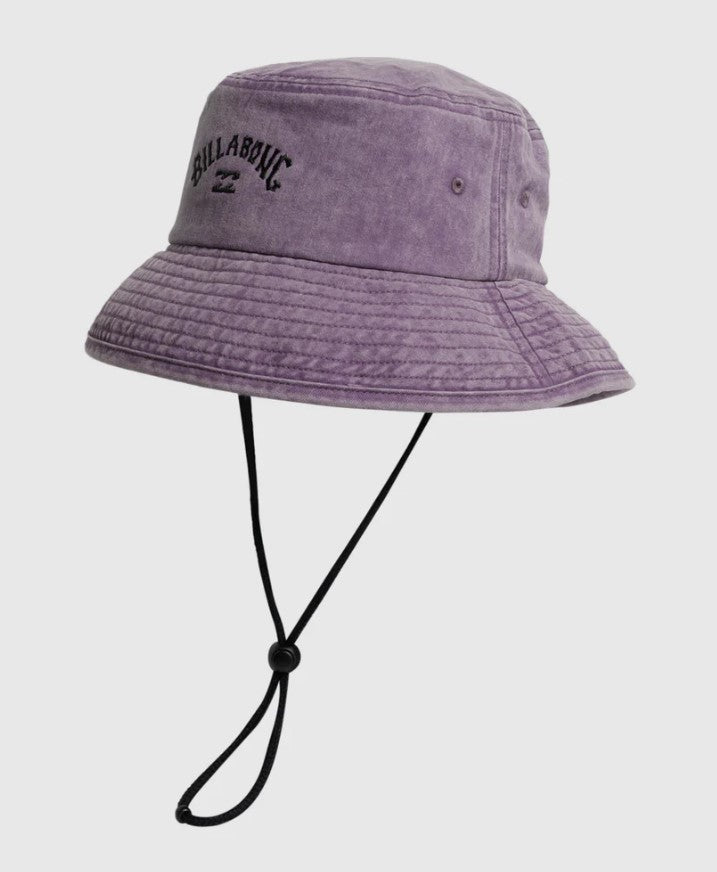 Billabong Peyote Washed Bucket Hat in purple ash colour