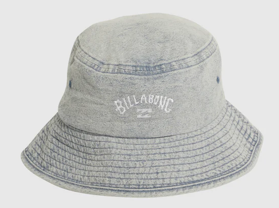 Billabong Peyote Washed Bucket Hat in washed blue colourway