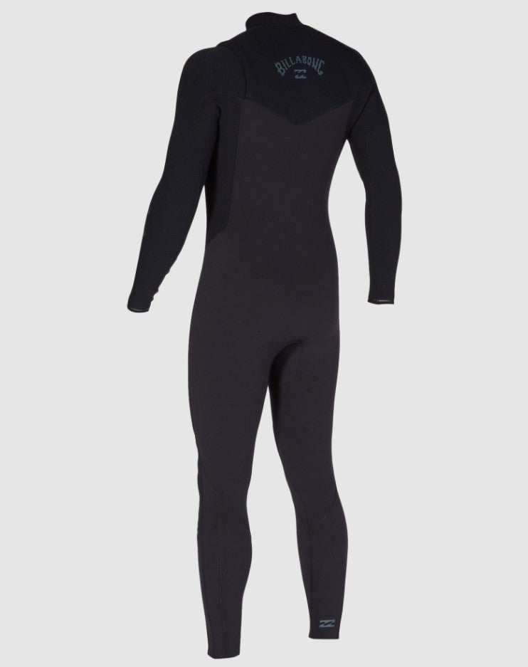 Billabong Revolution Natural 4/3mm Wetsuit in black from back