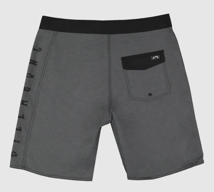 Billabong Shadow Cut OG 20" Boardshorts  in charcoal marle colourway from rear