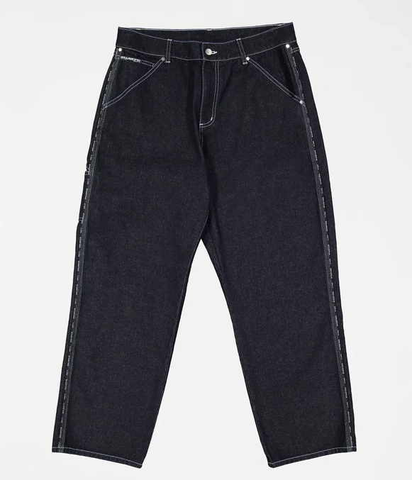 Billabong Spec 73 Chrome Denim Jeans in black flat lay from front
