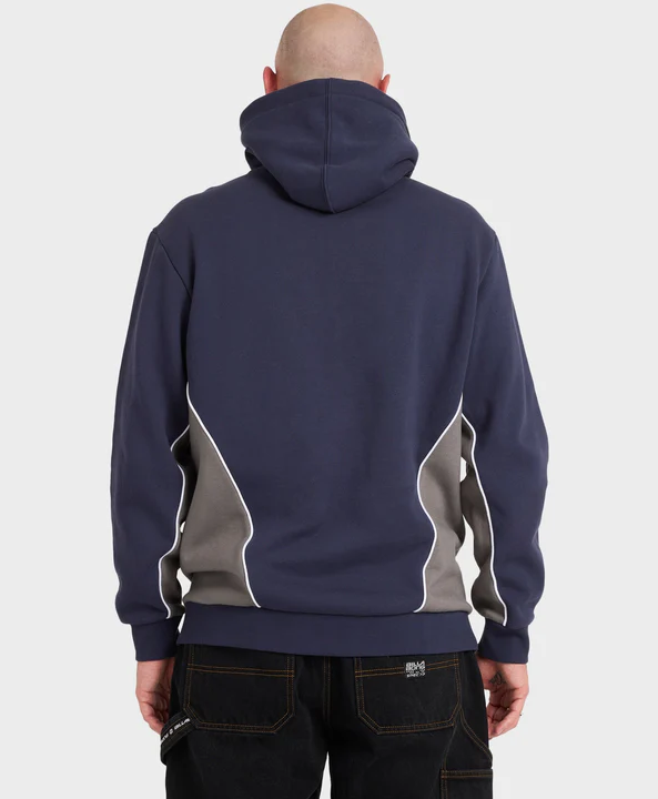 Billabong Spec 73 Pop Hoodie in vintage indigo from rear