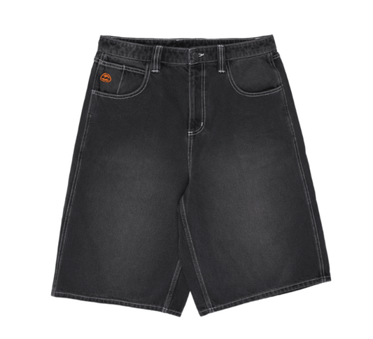 Billabong Spec Men's 23" Denim Shorts in black from the front
 