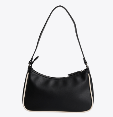 Billabong Starsurfer Shoulder Purse in black with white detailing from rear
