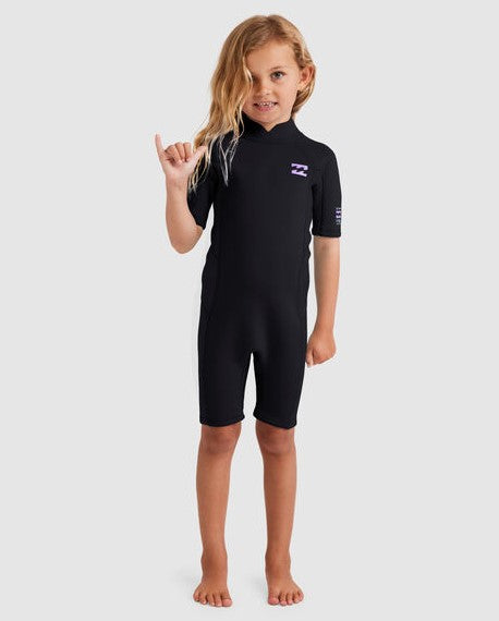 Billabong Toddler 2mm Spring Wetsuit in black orchid