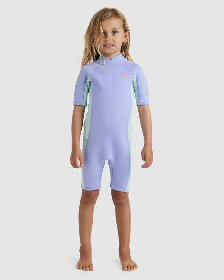 Billabong Toddler 2mm Spring Wetsuit in cosmic blue