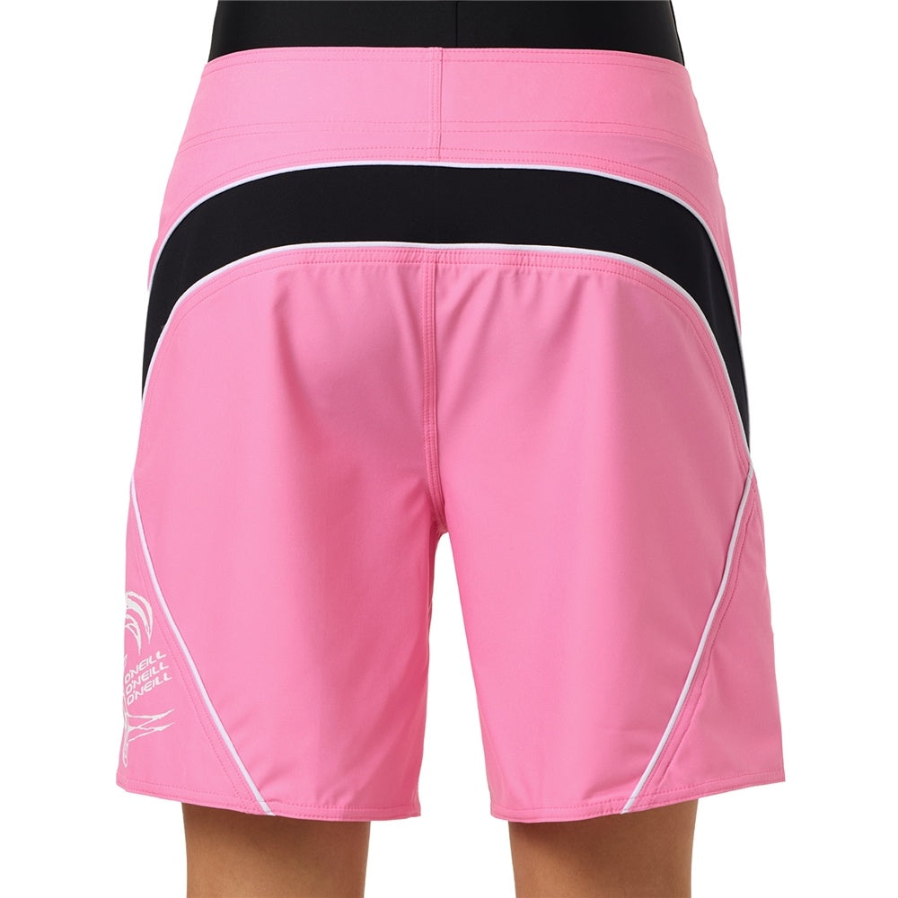 O'Neill Y2K Superfreak 7" Women's Boardshorts in sachet pink from the back