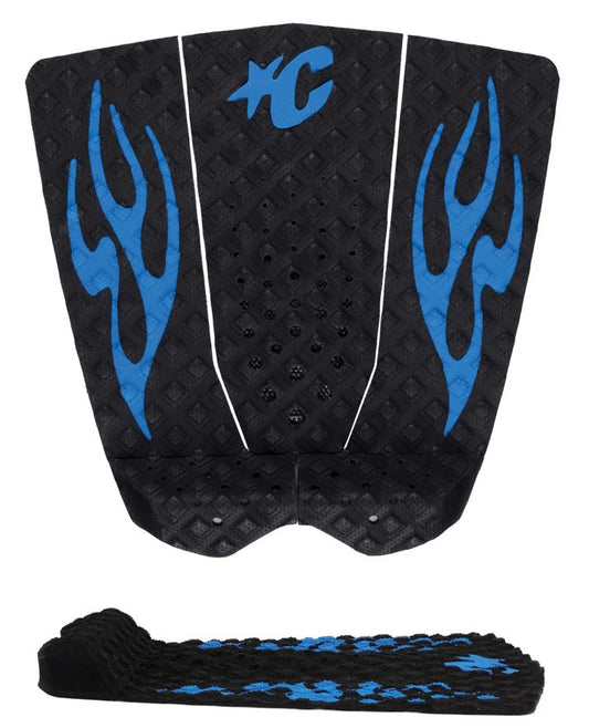 Creatures of Leisure Griffin Colapinto Lite Surfboard Grip in black with cobalt blue details