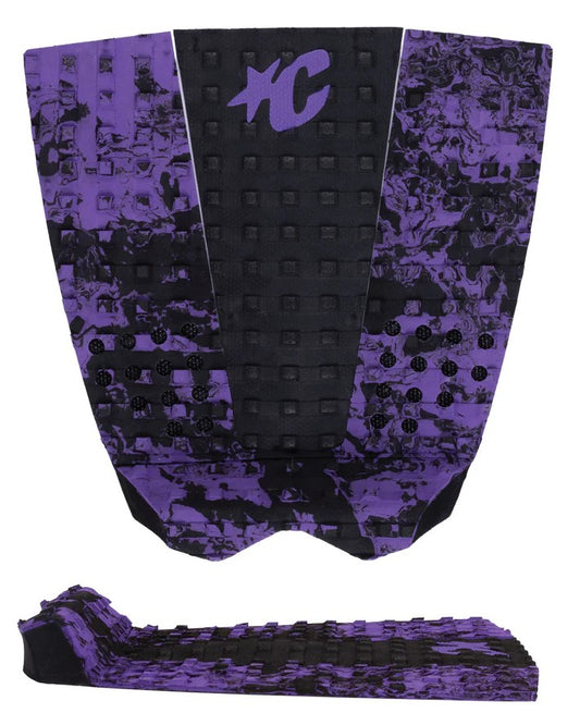 Creatures of Leisure Italo Ferreira Lite Surfboard Grip in purple and black