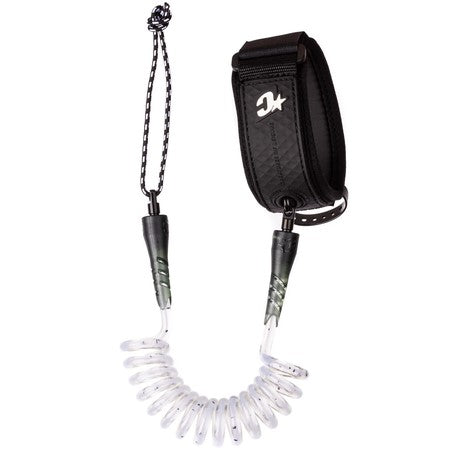 CREATURES RELIANCE BODYBOARD BICEP LEASH in white speckle and black colourway