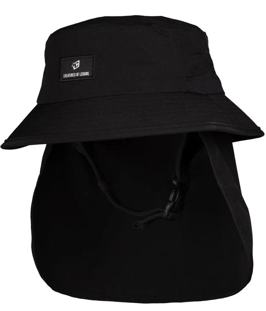 Creatures of Leisure Reliance Legionnaire Surf Bucket hat in black