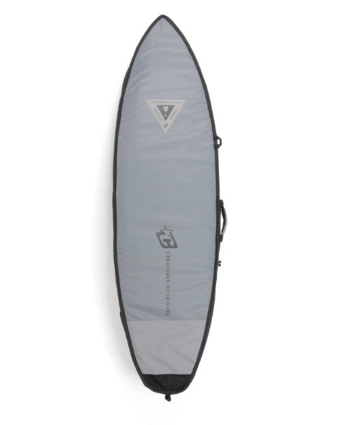 Creatures of Leisure 6'0 Shortboard Double DT2.0 Boardbag in titanium black