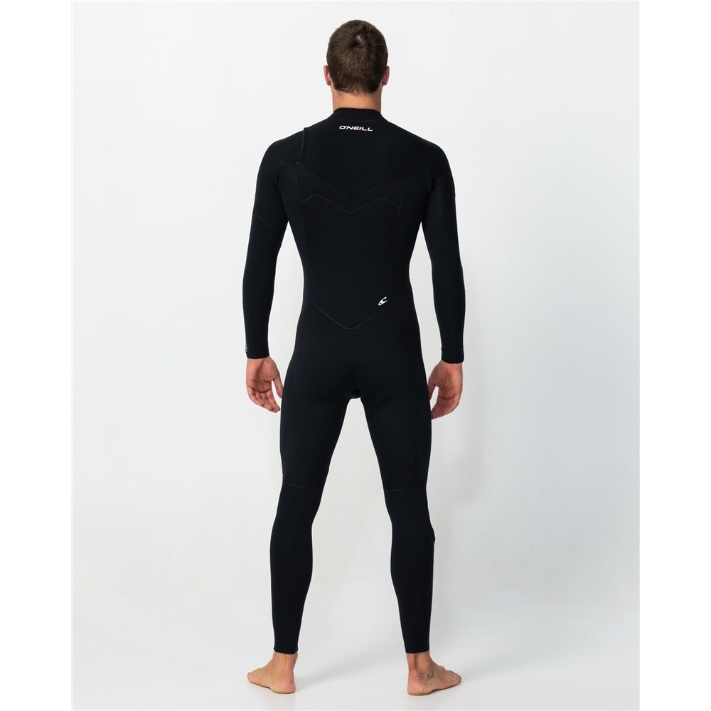 O'Neill Reactor 2 3/2mm GBS CZ Wetsuit in black on model from the rear