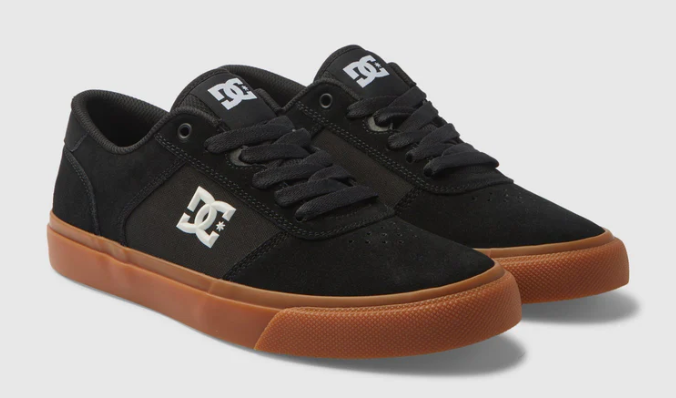 DC Shoes Teknic Skate Shoes in black gum colourway