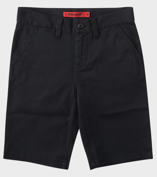 DC Shoes Worker Relaxed Men's Chino Shorts in black from the front