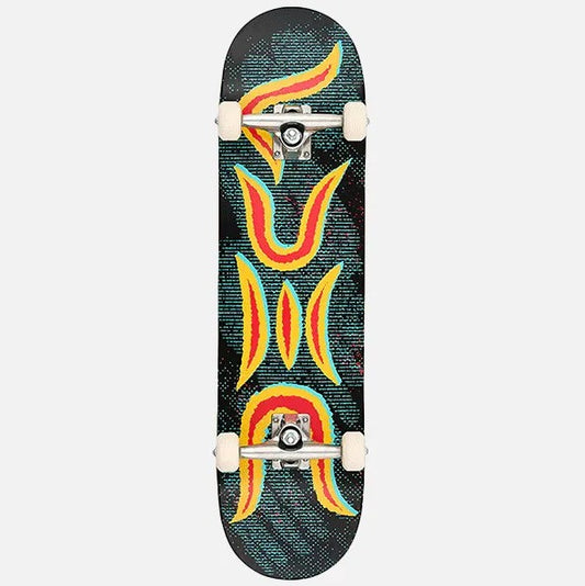 Deca Curse 8.25" Complete Skateboard in black with multi colour graphics