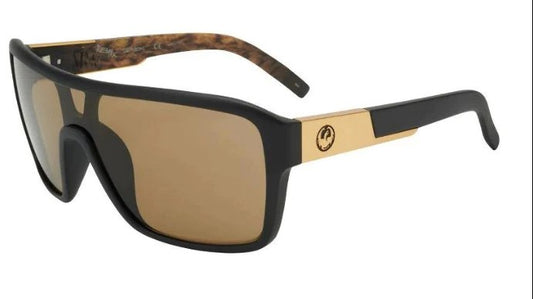 Dragon Remix Matte Black Lynxx frames with Luma Lens Brown Sunglasses