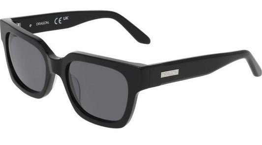 Dragon Ryder Shiny Black frame with Lumalens Smoke Lens Sunglasses