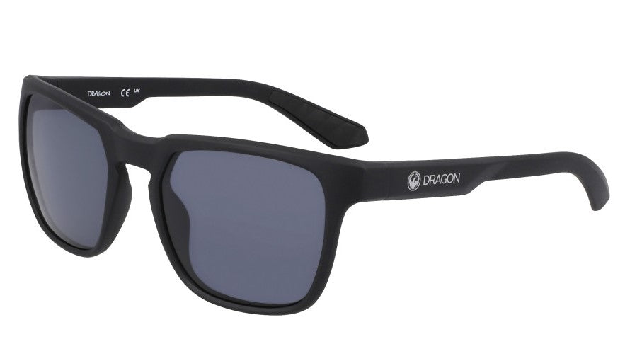 Dragon Slip Lumalens Matt Black frame with Smoke Polarised lens seunglasses