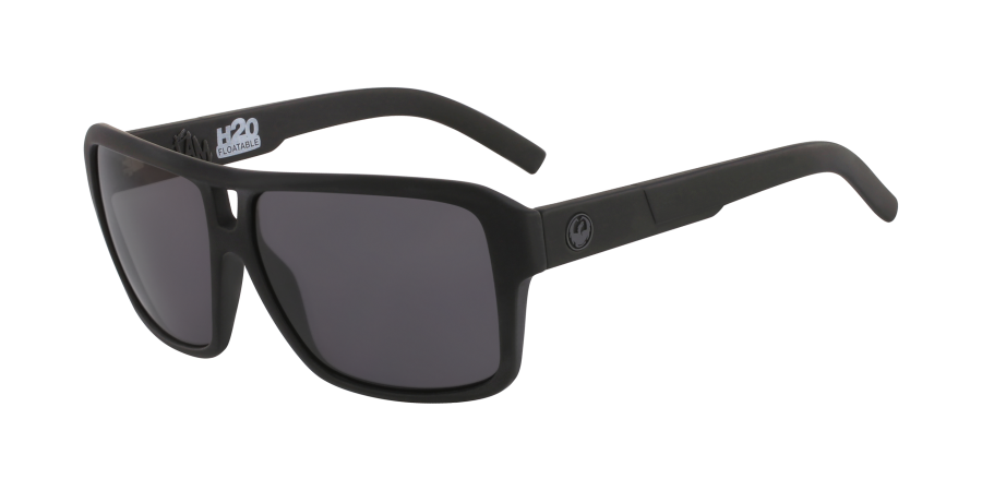 Dragon The Jam H20 Matte Black Smoke Polarised Sunglasses