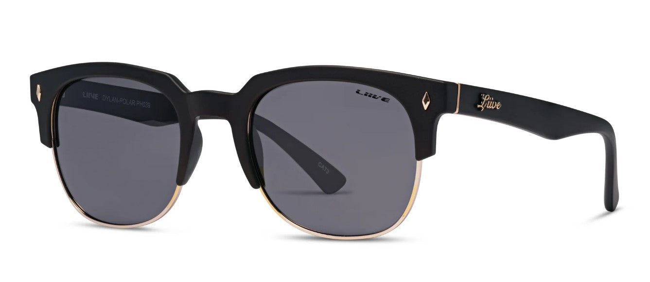 Liive Dylan Matte Black Polarised Sunglasses