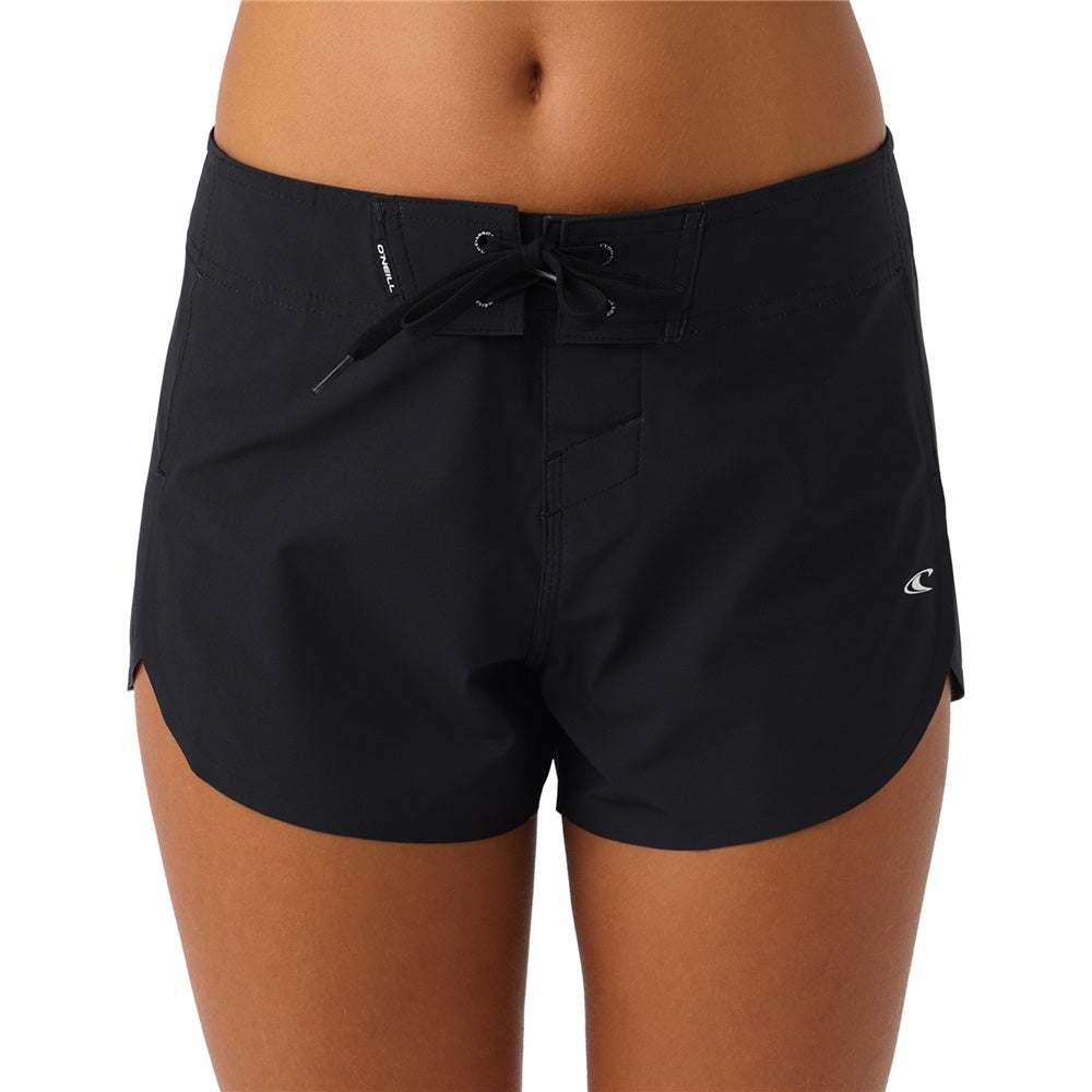 Oneill Womans Hyperfreak Tech Troncones 2" Boardshorts in black from front