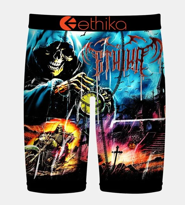 Ethika Outta Time Boys Staple Boxers showing death from front