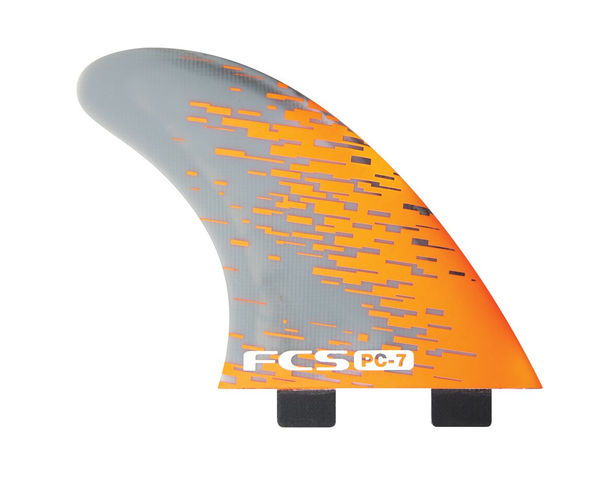 FCS I PC7 TRI FIN SET- LARGE in orange and smoke colour