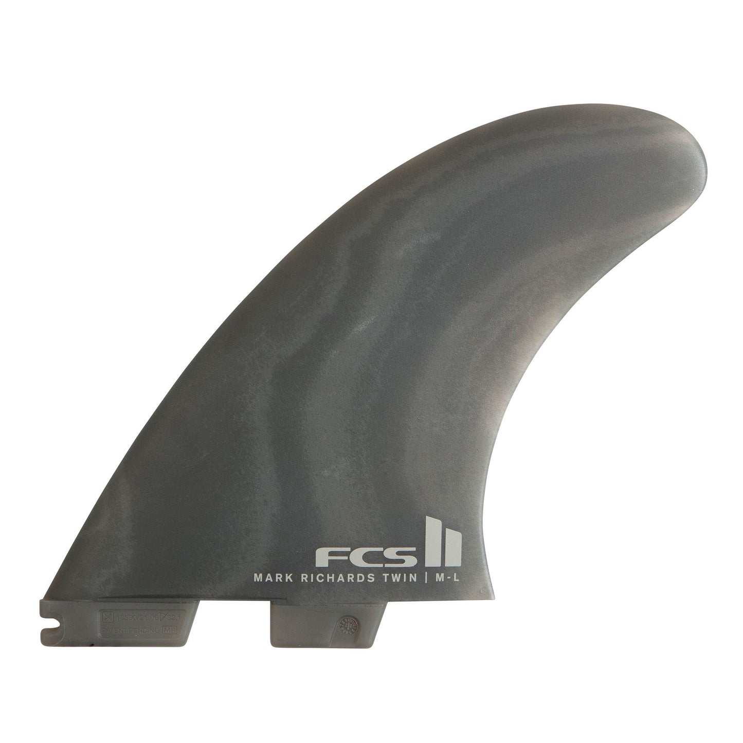 FCSII MR Twin + 1 NeoGlass Surfboard Fin Set XL showing one of the front fins