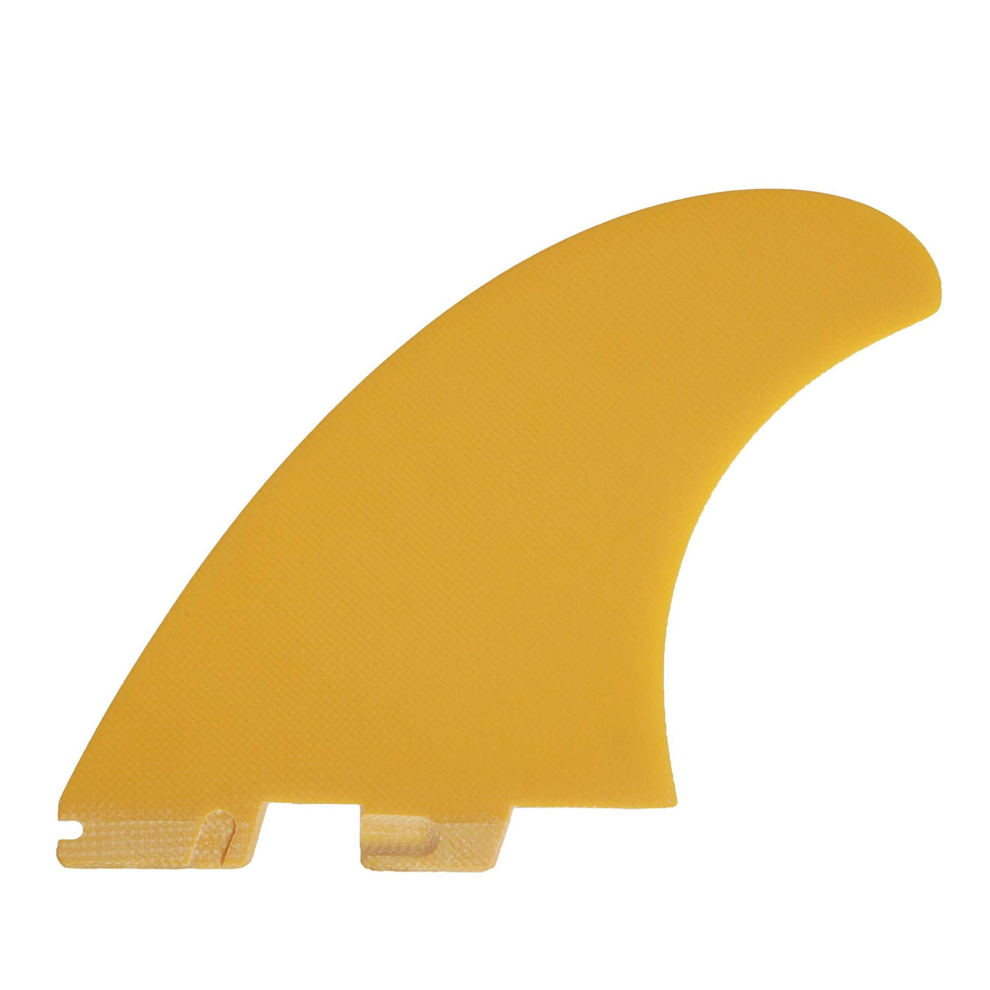 FCS II Power Twin PG Surfboard Fins - L/XL from inside showing mango colour