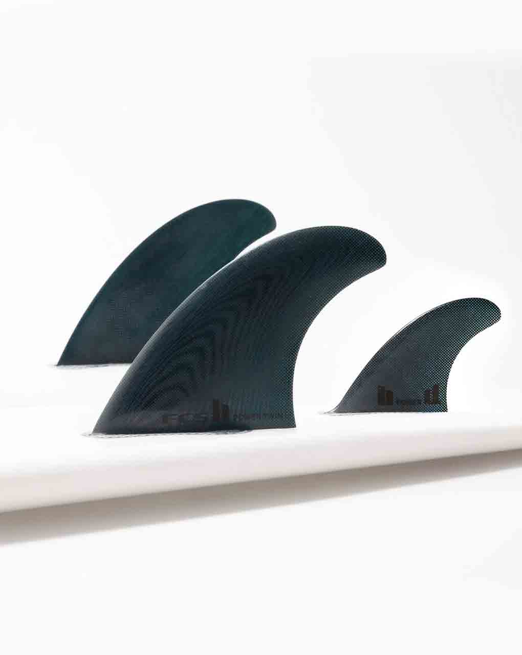 FCS II POWER TWIN + 1 surfboard FINS black