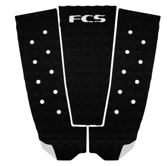 FCS C3 Classic Surfboard Tailpad in black with white detail