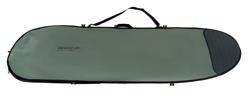 FCS Go-Lite 6'7 Classic Mid-Length Surfboard Day Bag in alpine colourway from the top